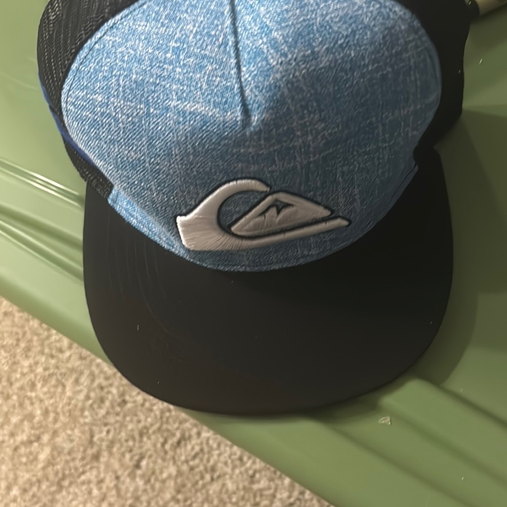 Quiksilver Denim Blue and Black Cap